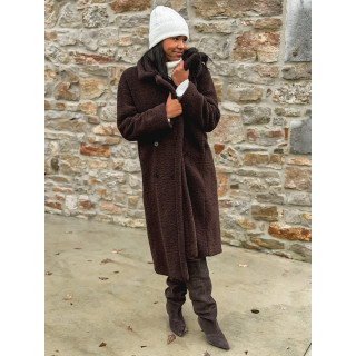 Manteau en teddy Miki - Chocolat