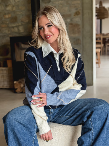 Pull Délia - Bleu marine