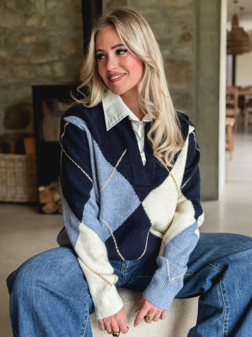 Pull Délia - Bleu marine Pull Délia - Bleu marine