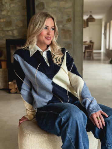 Pull Délia - Bleu marine Pull Délia - Bleu marine