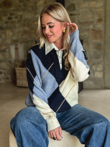 Pull Délia - Bleu marine Pull Délia - Bleu marine