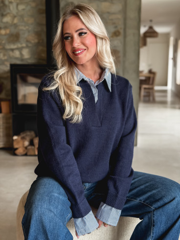Pull Oria - Bleu marine