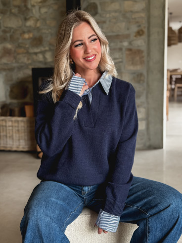 Pull Oria - Bleu marine
