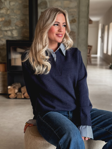 Pull Oria - Bleu marine Pull Oria - Bleu marine