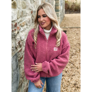 Gilet teddy Pinta - Vieux rose