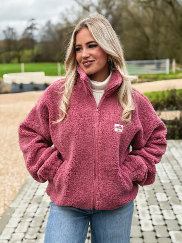 Gilet teddy Pinta - Vieux rose