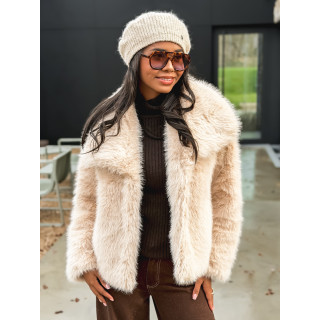Veste en fausse fourrure Régina - Beige