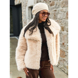 Veste en fausse fourrure Régina - Beige