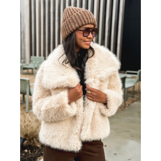 Veste en fausse fourrure Régina - Beige