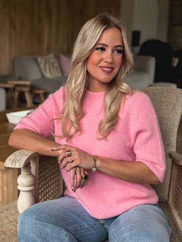 Pull Romana - Rose clair