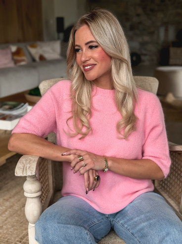 Pull Romana - Rose clair Pull Romana - Rose clair