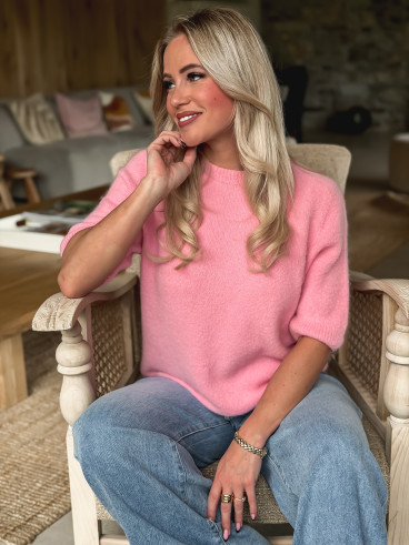 Pull Romana - Rose clair