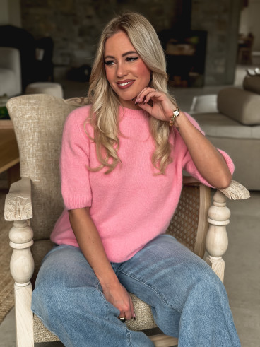 Pull Romana - Rose clair Pull Romana - Rose clair