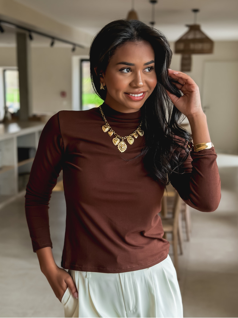 Blouse Malia - Chocolat Blouse Malia - Chocolat
