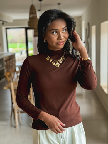Blouse Malia - Chocolat Blouse Malia - Chocolat