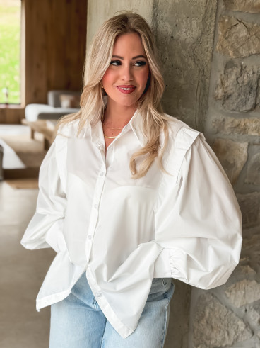 Chemisier Vickie - Blanc Chemisier Vickie - Blanc