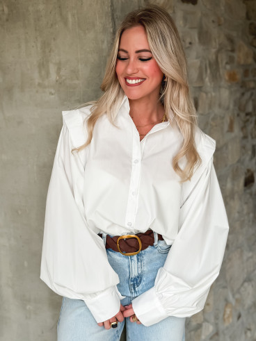 Chemisier Vickie - Blanc Chemisier Vickie - Blanc