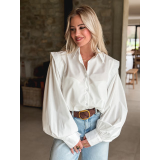 Chemisier Vickie - Blanc