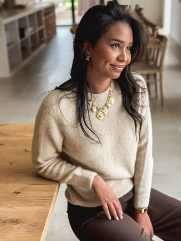 Pull Océane - Beige clair Pull Océane - Beige clair