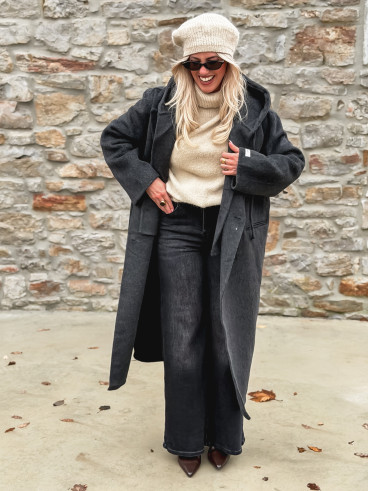 Manteau Junia - Gris foncé Manteau Junia - Gris foncé