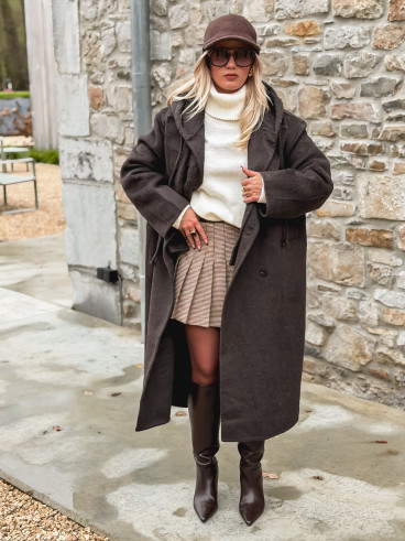 Manteau Junia - Chocolat