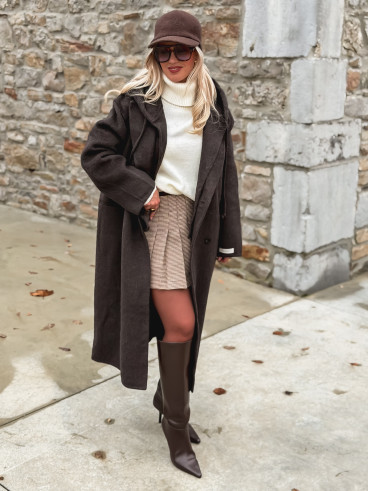 Manteau Junia - Chocolat