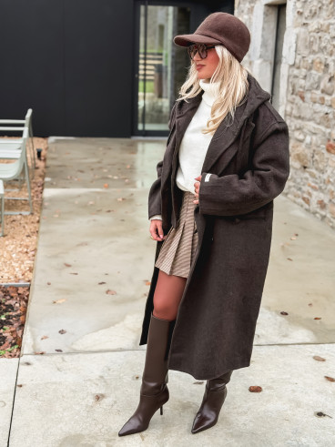 Manteau Junia - Chocolat