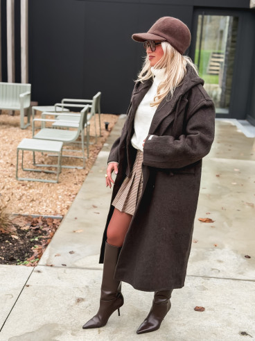 Manteau Junia - Chocolat