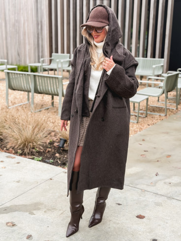 Manteau Junia - Chocolat