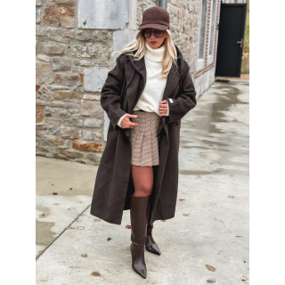 Manteau Junia - Chocolat