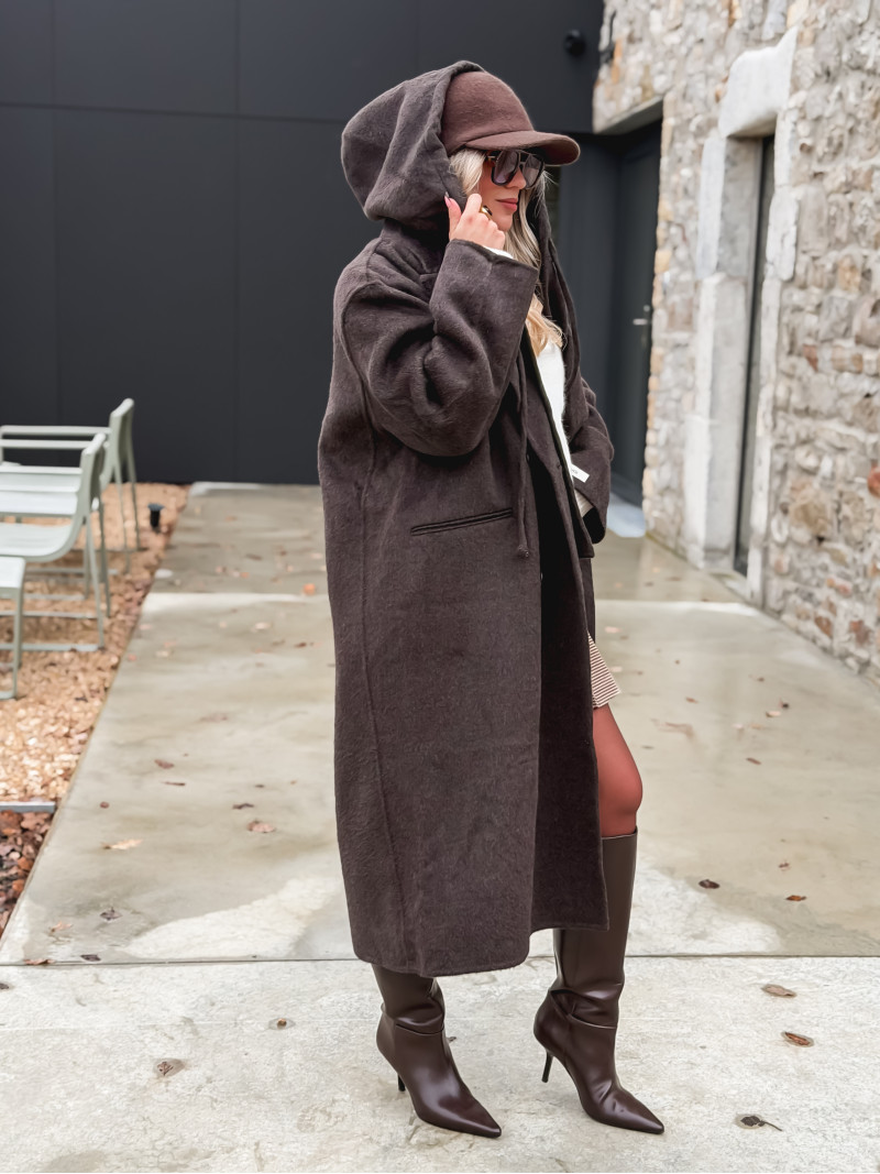 Manteau Junia - Chocolat