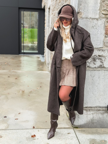 Manteau Junia - Chocolat