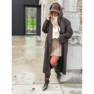 Manteau Junia - Chocolat