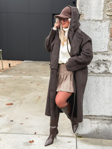 Manteau Junia - Chocolat