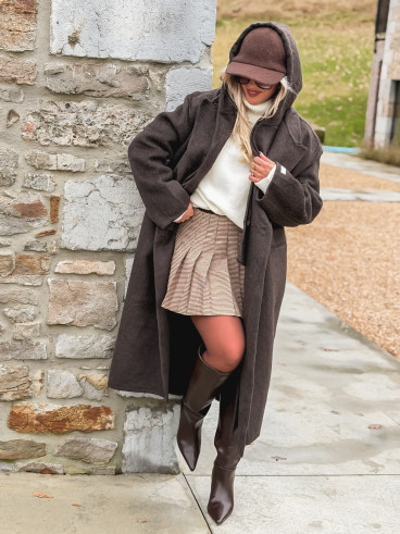 Manteau Junia - Chocolat