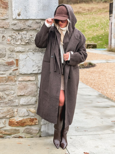 Manteau Junia - Chocolat