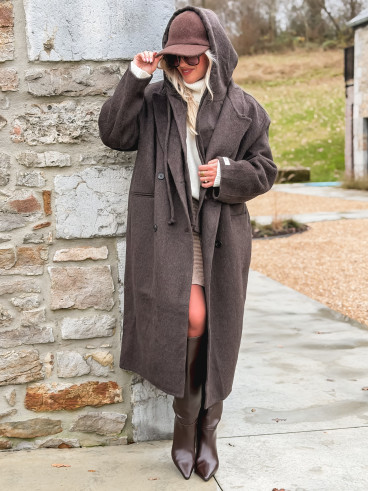 Manteau Junia - Chocolat