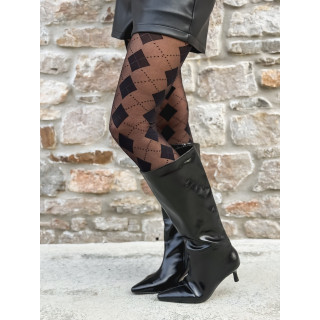 Bas collant à motifs Saria - Noir