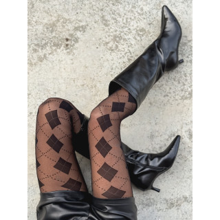 Bas collant à motifs Saria - Noir