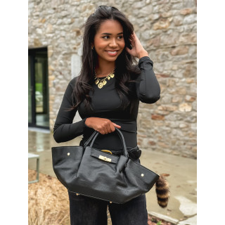 Porté clé Astrid - Noir/Beige