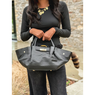 Porté clé Astrid - Noir/Beige