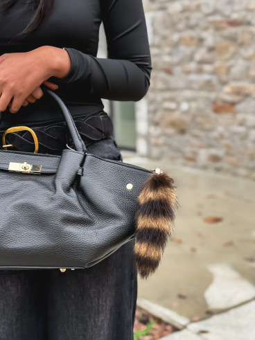 Porté clé Astrid - Noir/Beige Porté clé Astrid - Noir/Beige