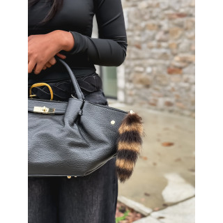 Porté clé Astrid - Noir/Beige