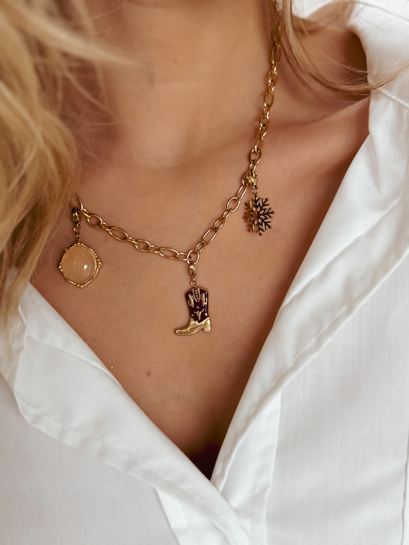 Charm "Cowboy" - Doré/Rouge Charm "Cowboy" - Doré/Rouge