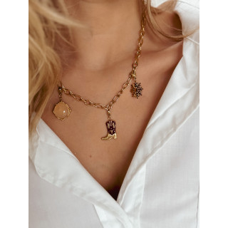 Charm "Cowboy" - Doré/Rouge