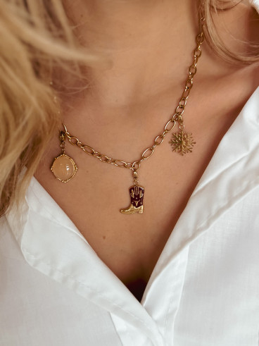 Charm "Cowboy" - Doré/Rouge Charm "Cowboy" - Doré/Rouge