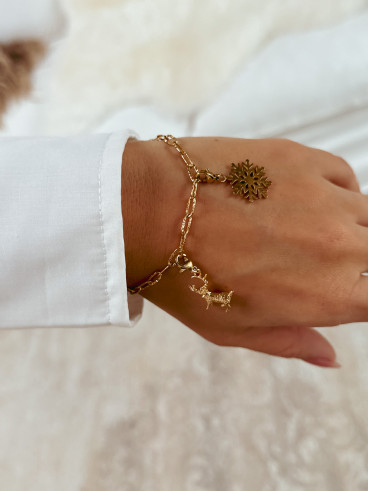 Bracelet à charms Skye - Doré
