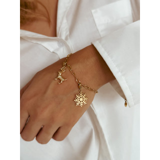 Bracelet à charms Skye - Doré