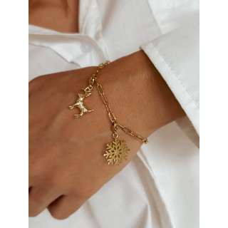 Bracelet à charms Skye - Doré