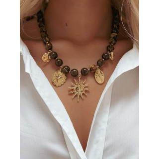 Collier Soléa - Chocolat